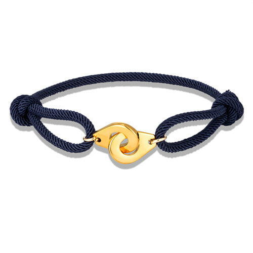 Golden Handcuffs Milan Rope Adjustable Bracelet