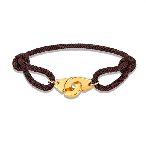 Golden Handcuffs Milan Rope Adjustable Bracelet