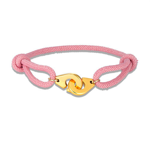 Golden Handcuffs Milan Rope Adjustable Bracelet