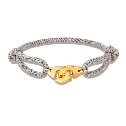 Golden Handcuffs Milan Rope Adjustable Bracelet