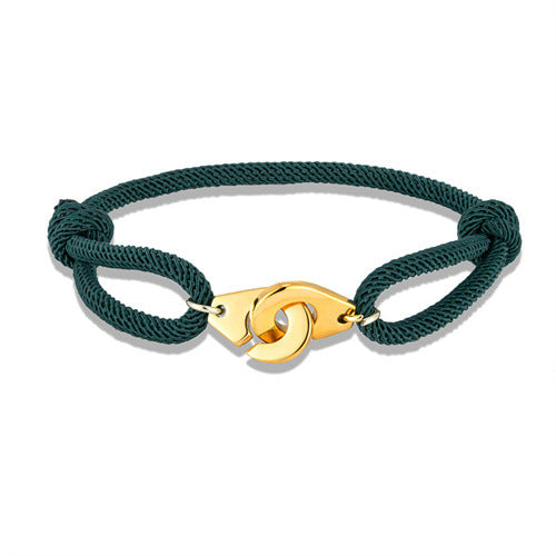 Golden Handcuffs Milan Rope Adjustable Bracelet