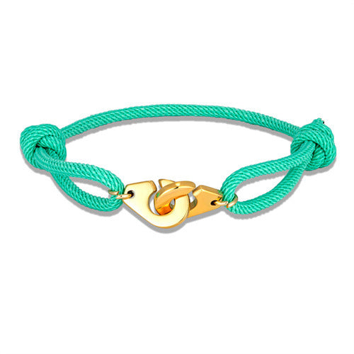 Golden Handcuffs Milan Rope Adjustable Bracelet