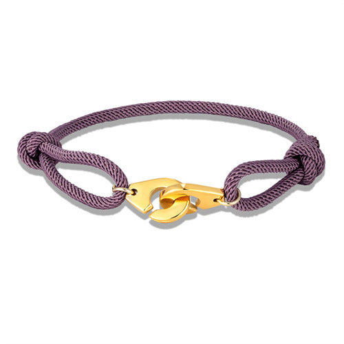 Golden Handcuffs Milan Rope Adjustable Bracelet