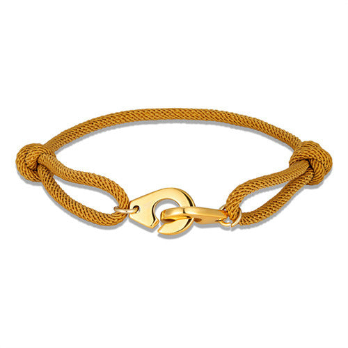 Golden Handcuffs Milan Rope Adjustable Bracelet