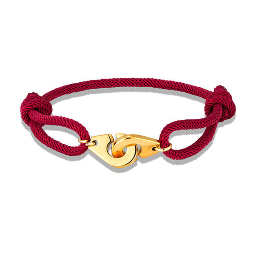 Golden Handcuffs Milan Rope Adjustable Bracelet