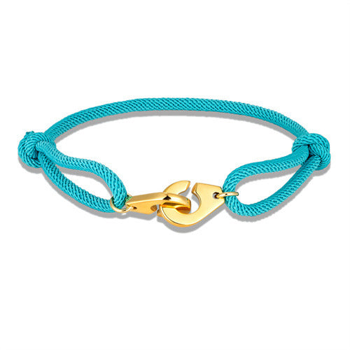 Golden Handcuffs Milan Rope Adjustable Bracelet